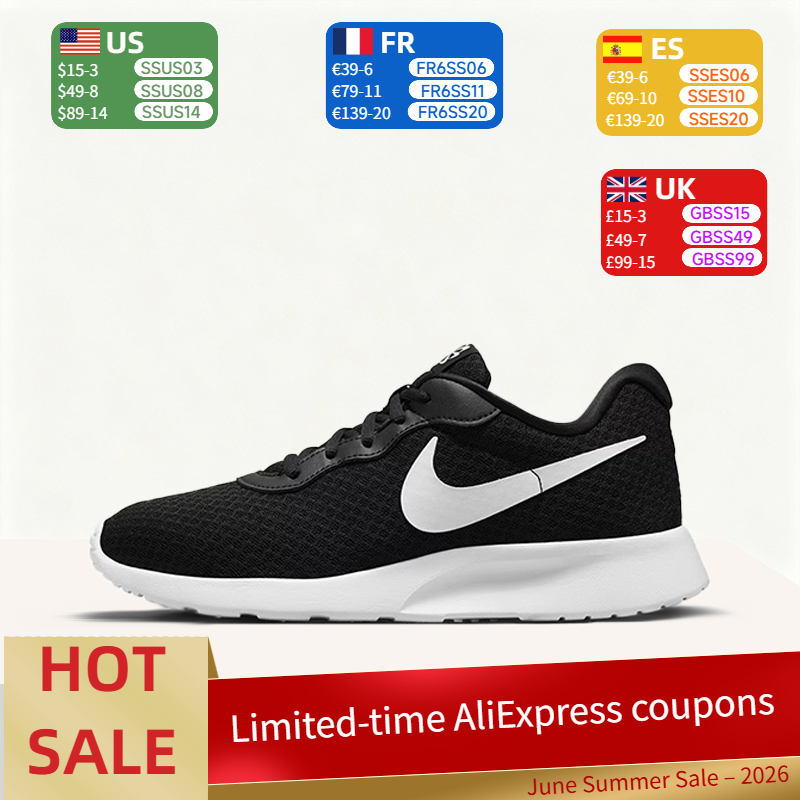 Men'S Shoes Nike Black - Nike Tanjun Comfortable, Versatile, Breathable Low-Top