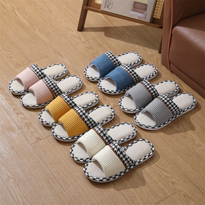 Men'S Shoes To Women'S Size - Four Season Linen House Slippers For