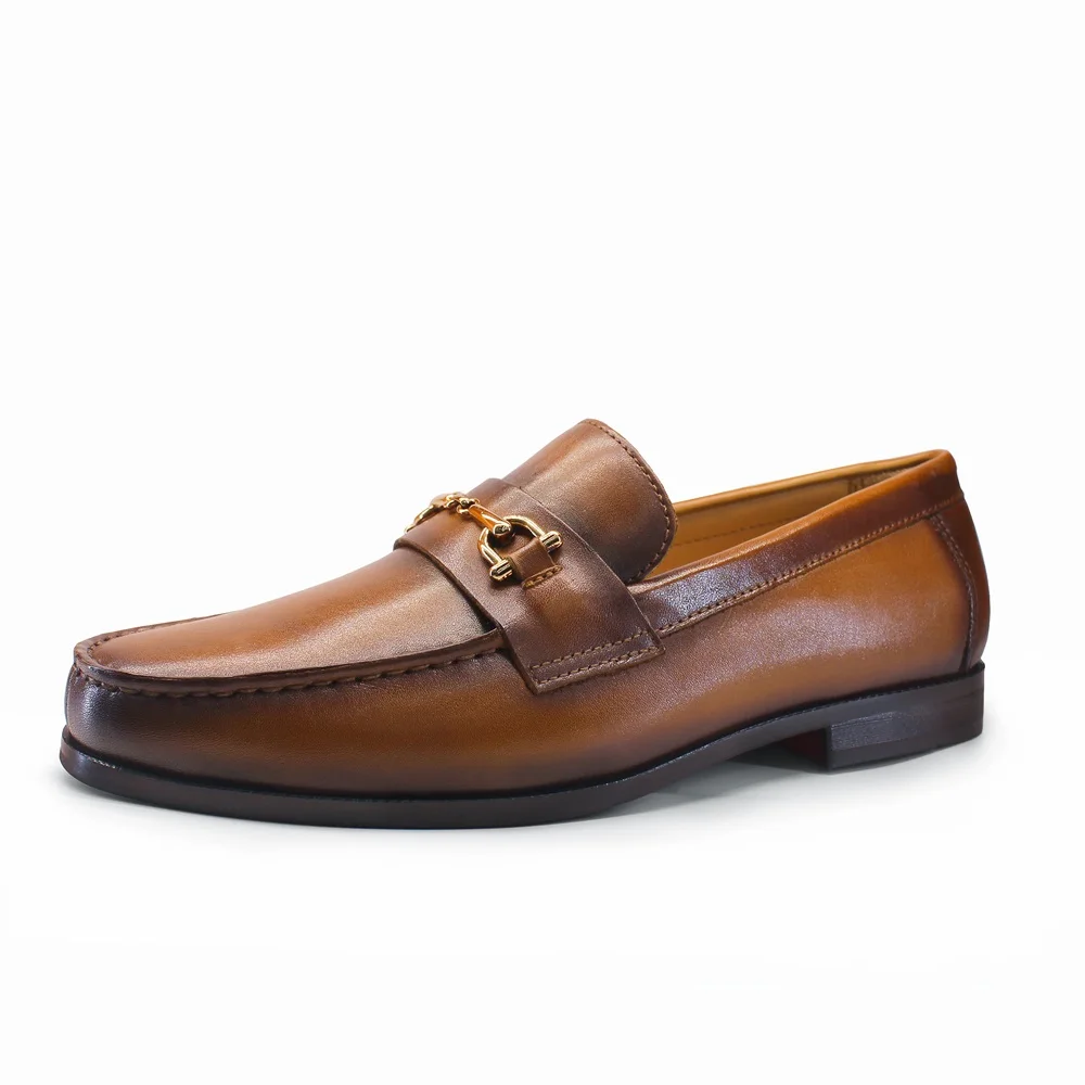 Men Shoes Formal - Men's Loafers Dress Shoes round Toe