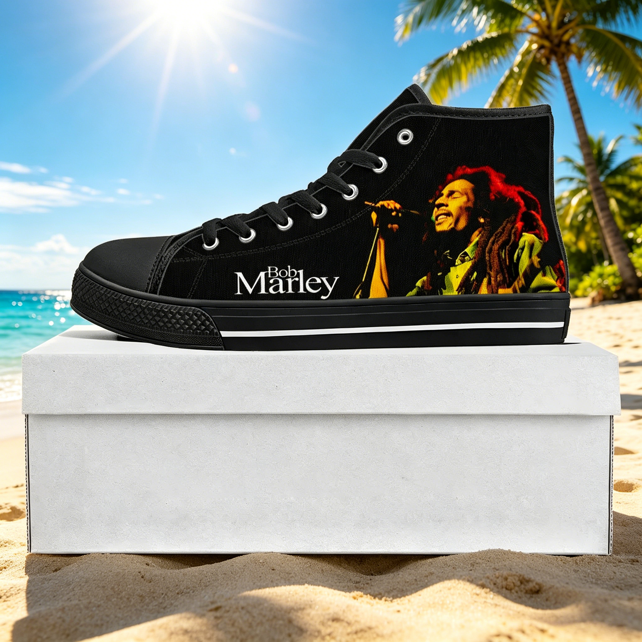 Bob Marley Quote Custom High T - Men Shoes Quotes incelemesi ve fiyatı