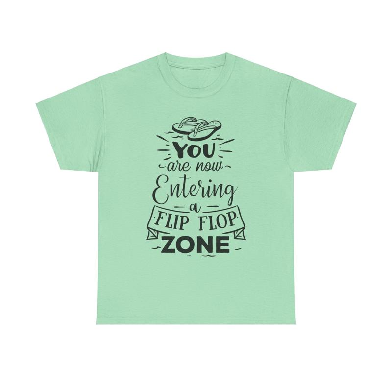 Flip Flop Zone T Shirt summer  - Men Shoes Quotes incelemesi ve fiyatı