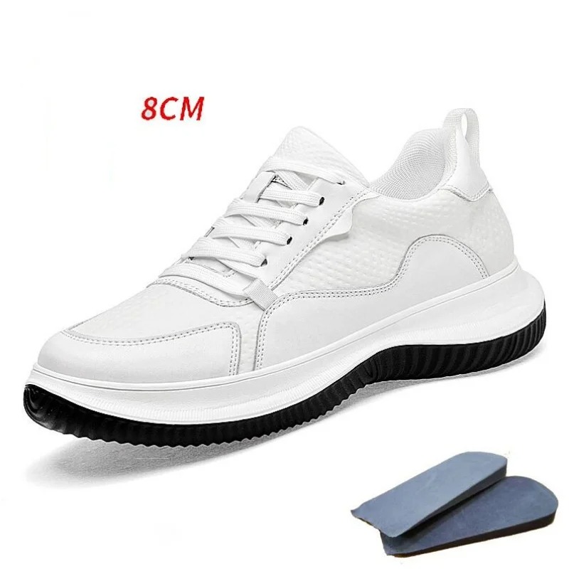 White Cow Leather Elevator Sne - Men Shoes Formal incelemesi ve fiyatı