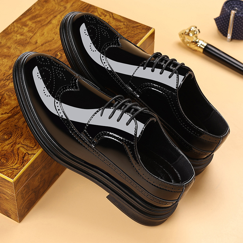 Men's Patent Leather Brogue Dr - Men Shoes Formal incelemesi ve fiyatı