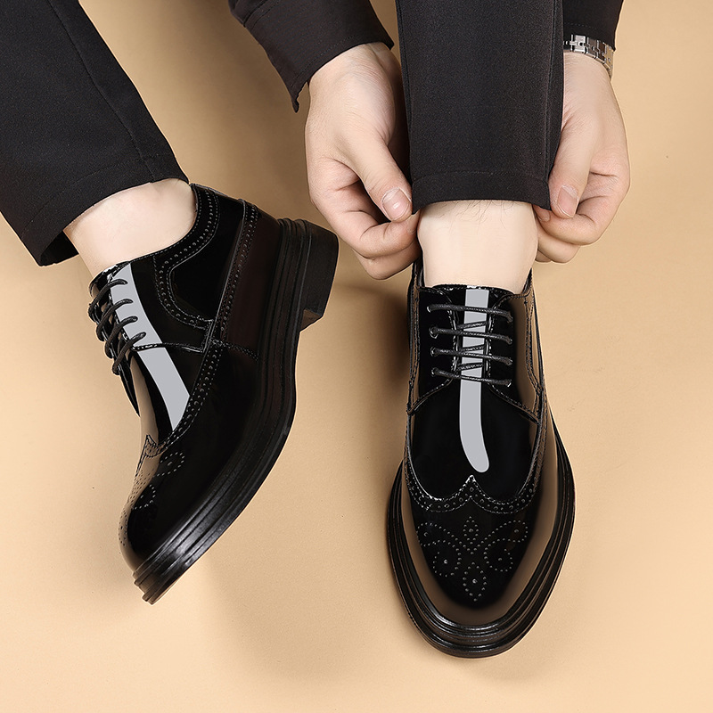 Men's Patent Leather Brogue Dr - Men Shoes Formal incelemesi ve fiyatı