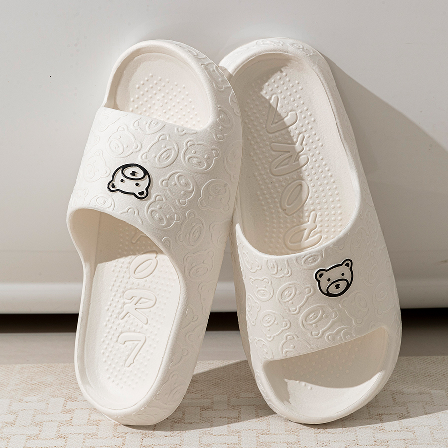 Printting Cute Bear Women Slip - Men'S Shoes With Platform incelemesi ve fiyatı