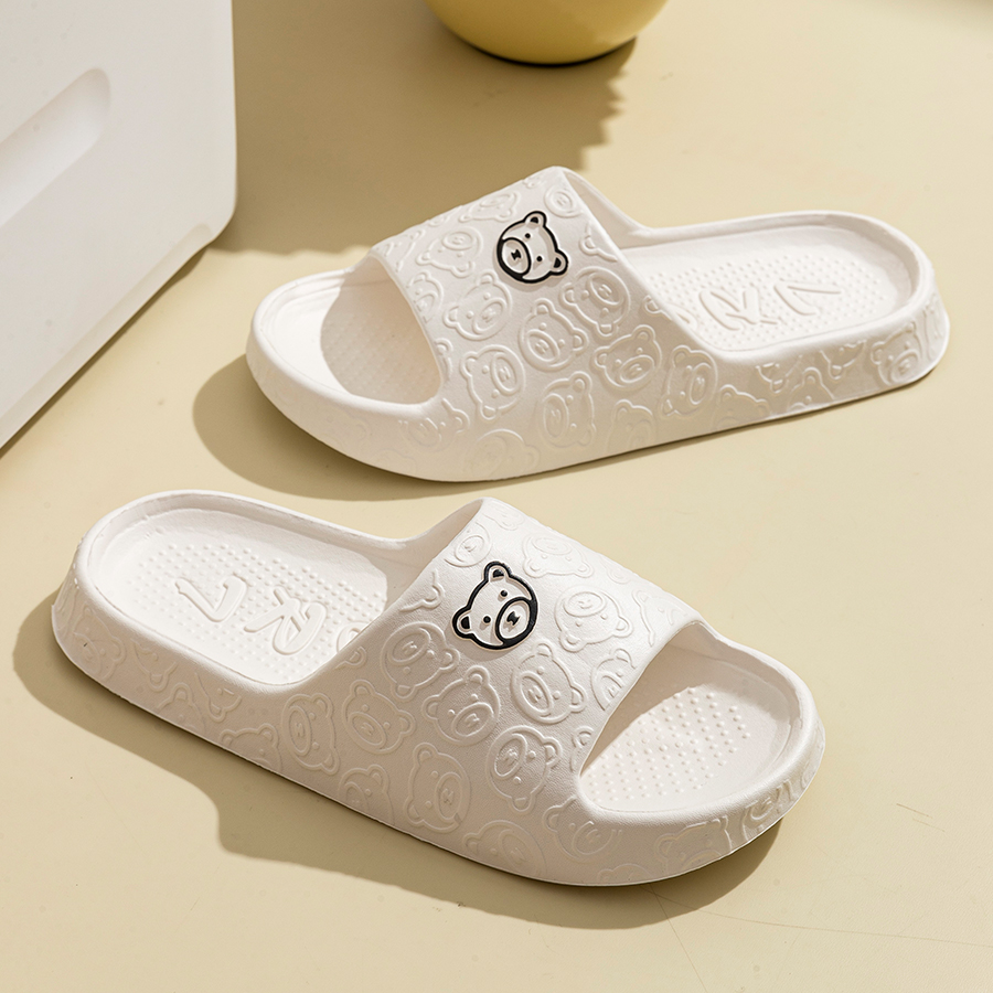 Printting Cute Bear Women Slip - Men'S Shoes With Platform incelemesi ve fiyatı