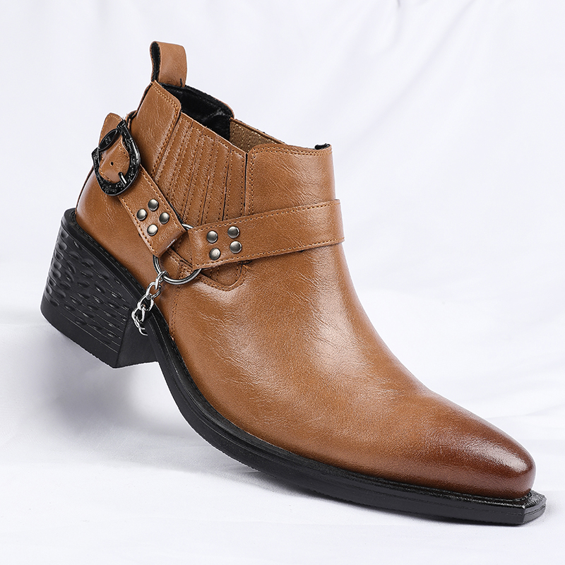 New Brown /Black Cow Leather B - Men Shoes Formal incelemesi ve fiyatı