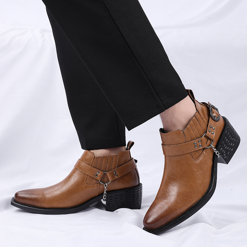 New Brown /Black Cow Leather B - Men Shoes Formal incelemesi ve fiyatı