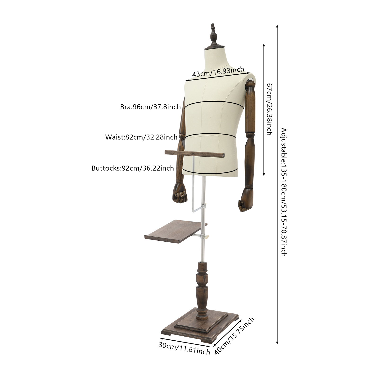 Dress Form Male Mannequin W/Pa - Men'S Shoes With Linen Pants incelemesi ve fiyatı