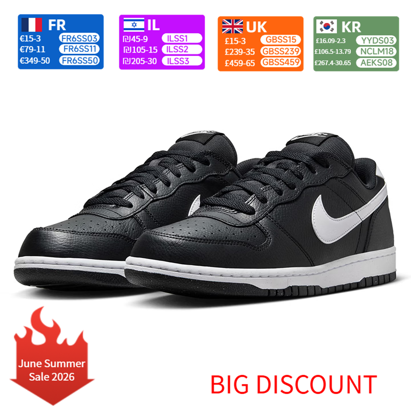 Nike Big NIKE LOW Casual Wear  - Men'S Shoes Nike Black incelemesi ve fiyatı