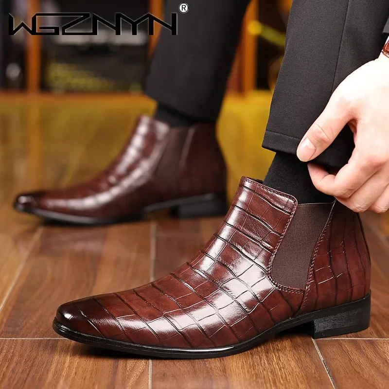 Luxury SIZE 39~48 Men Chelsea  - Men Shoes Formal incelemesi ve fiyatı