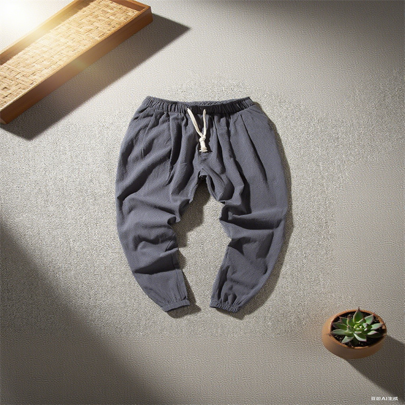 Cotton and linen harem pants m - Men'S Shoes With Linen Pants incelemesi ve fiyatı