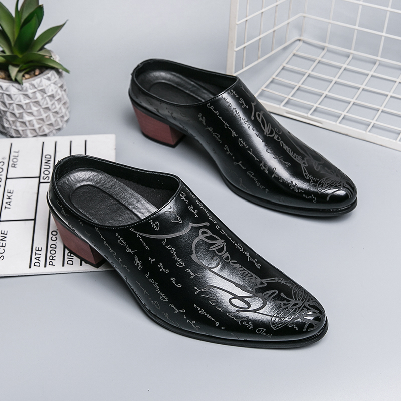 Men Brown Leather Mules Slippe - Shoes Heels Men incelemesi ve fiyatı