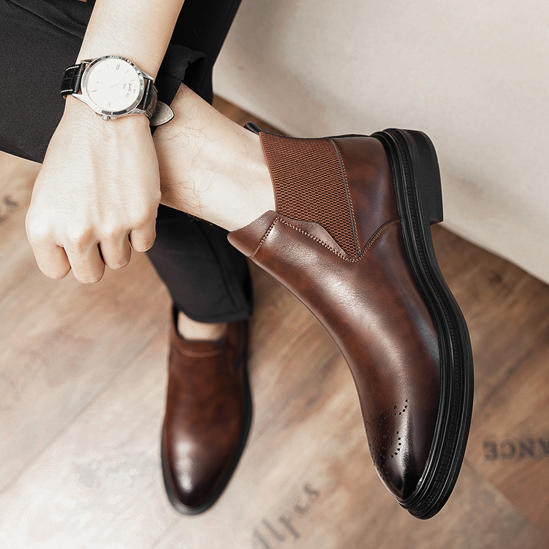High-top leather shoes are ver - Men Shoes Formal incelemesi ve fiyatı