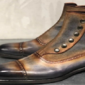 Men's Leather Suede Chelsea Bo - Men Shoes Formal incelemesi ve fiyatı