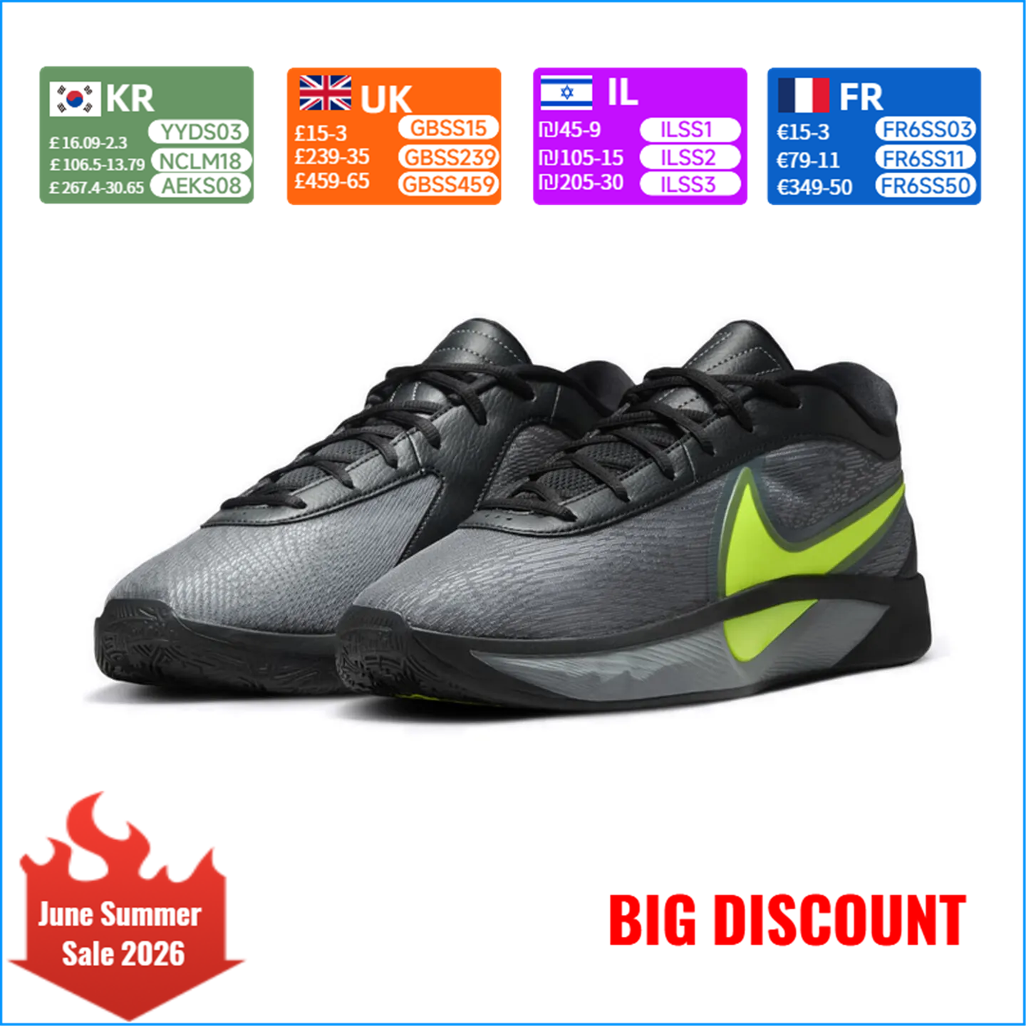 Nike Giannis Freak 6 “Naiia” E - Men'S Shoes Nike Black incelemesi ve fiyatı