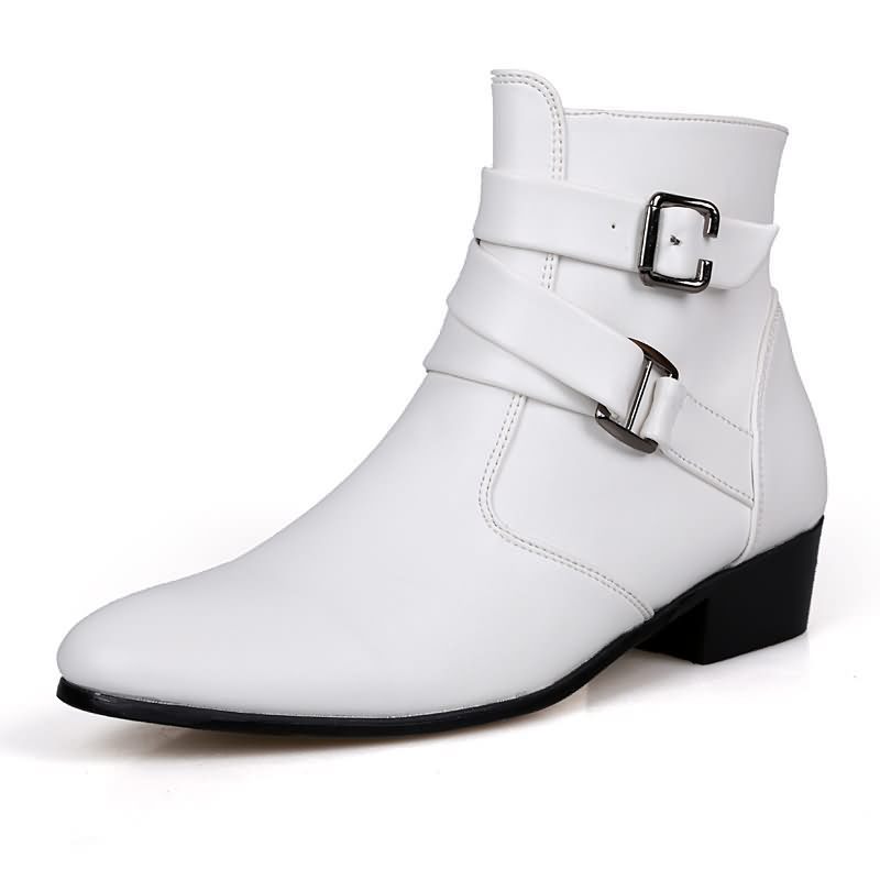 Luxury Men Boots Leather Chels - Men Shoes Formal incelemesi ve fiyatı