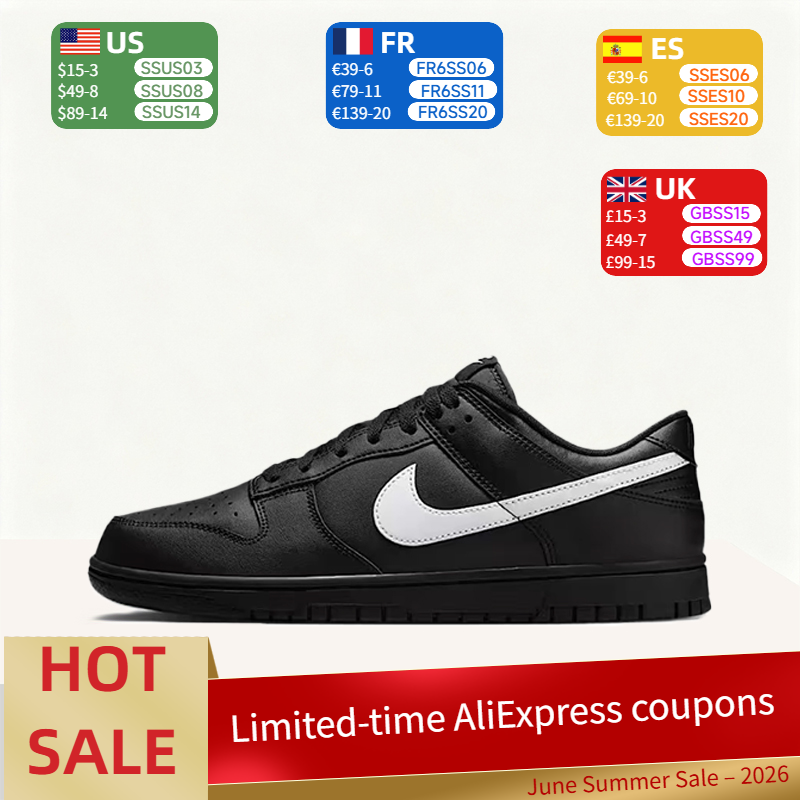 Nike Dunk Low-Top Skate Shoes  - Men'S Shoes Nike Black incelemesi ve fiyatı
