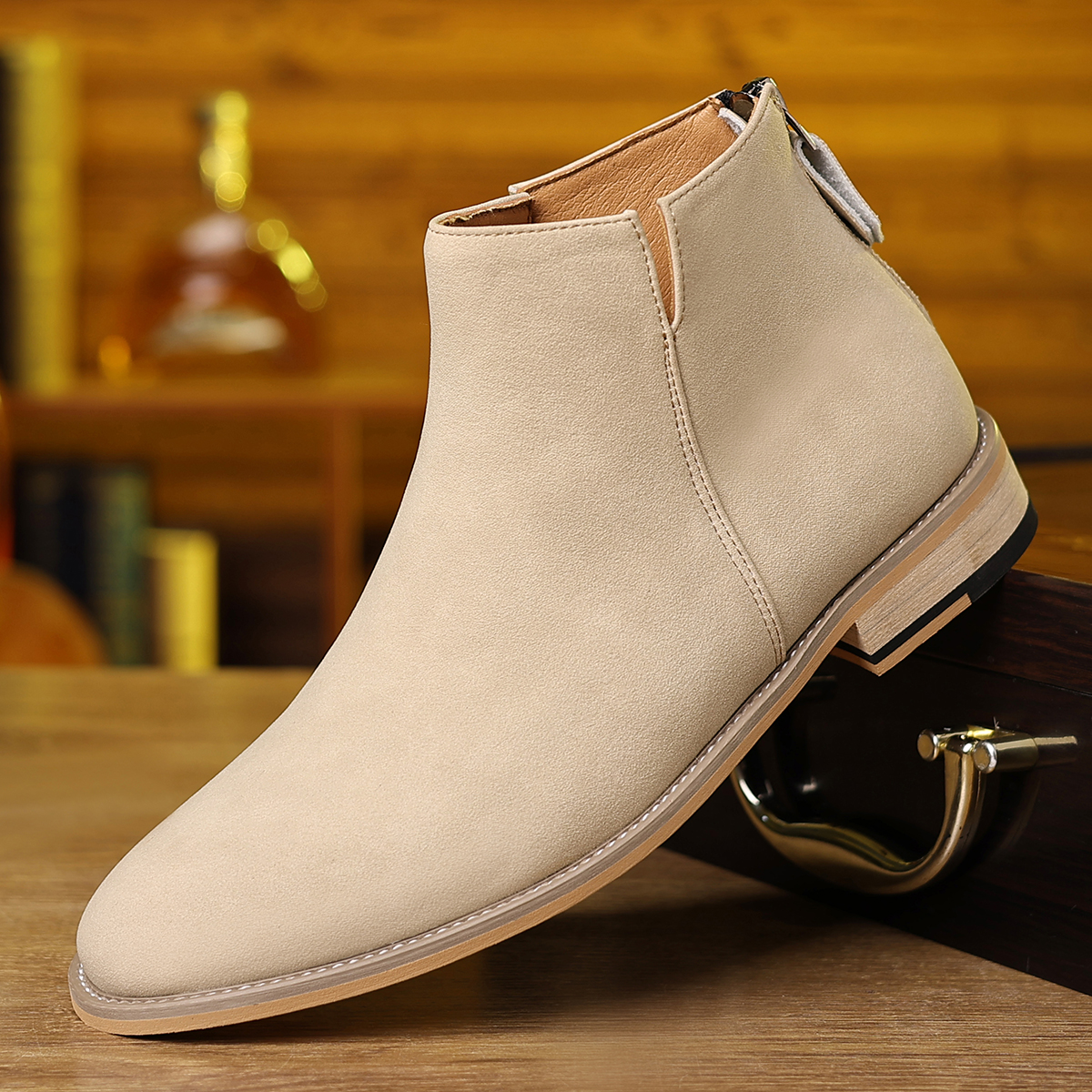 Spring Autumn High-Top Leather - Men Shoes Formal incelemesi ve fiyatı