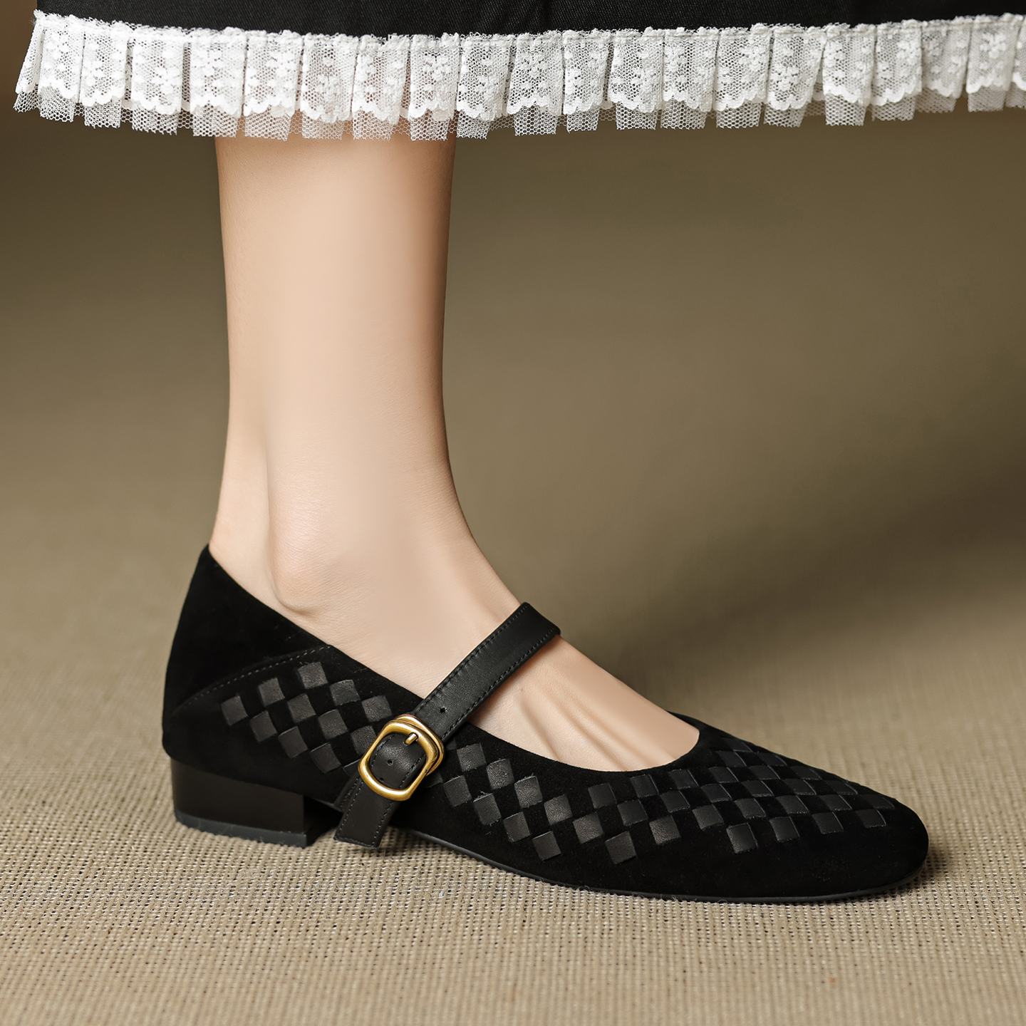 Handmade Genuine Woven Texture - Shoes Heels Men incelemesi ve fiyatı